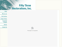 Tablet Screenshot of fiftythreerestorations.com